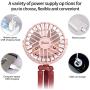 Mini Handheld Personal Portable Fan with Flexible Tripod on Desk, USB or Batterry Powered (Pink)’