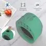 Tragbarer Luftkühler-Ventilator, Kleiner Schreibtisch-Luftkühler, USB-betriebener tragbarer persönlicher Luftkühler, 3 Geschwindigkeiten mit Nachtlicht, geeignet für Home Office Schlafzimmer (GRÜN)