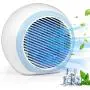 Tragbarer Luftkühler, wiederaufladbarer Evaporative Mini-Kühler mit 3 Geschwindigkeiten, 7 Farben, persönlicher Kühlflüster für Zuhause, Büro und Raum.