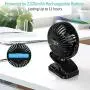 Vent de poche, Clip réglable pour portable, Mini ventilateur de bureau alimenté par batterie avec jusqu'à 11h d'autonomie, crochet d'accrochage, lumière LED, 3 vitesses, ventilateur USB réglable à 360° pour poussette, bureau, maison, tente, ouragan, urgen Vent de poche, Clip réglable pour portable, Mini ventilateur de bureau alimenté par batterie avec jusqu'à 11h d'autonomie, crochet d'accrochage, lumière LED, 3 vitesses, ventilateur USB réglable à 360° pour poussette, bureau, maison, tente, ouragan, urgen