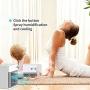 Mini Tragbarer Luftkühler, Geräuschloser Evaporativer Mini-Ventilator, USB-Akku-Ventilator mit 3 Geschwindigkeiten, 7 Farben, Kabelloser Persönlicher Kühlgerät mit Nebelsprüher für Auto, Büro und Raum
