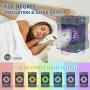 Portable Air Conditioner Mini Personal Cooler Fan 120°Auto Oscillation Rechargeable 3 Wind Speeds 7 Colors Night Light Air Cooler Mist Humidifier with Handle for Office/Room/Dorm/Outdoor