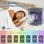 Tragbarer Luftkühler Mini Persönlicher Cooler Ventilator mit 120° Automatischer Oscillation, Wiederaufladbar, 3 Windstärken, 7 Farben Nachtlicht Luftkühler Nebel Luftbefeuchter mit Griff für Büro/Raum/Dorm/Outdoor