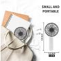 Mini Handheld Fan, Folding Table Fan Pocket Fan with 180°Rotatable Flexible Stand, Ultra Quiet Rechargeable Portable Fan for Stroller Bike Camping BBQ Gym Office Room Car Traveling (Green)