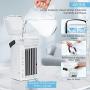 Portable Air Conditioner, Personal Mini Evaporative Conditioner Air Cooler with 3 Speeds, LED Lights, Desktop Quiet Cooling Fan Air Humidifier Misting Cooler for Room Home Office