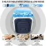 Tragbarer Luftkühler-Ventilator | LISOPO wiederaufladbarer Verdunstungskühler mit Befeuchter & Filterfunktion & 7-farbiger Nachtlichtfunktion | Persönlicher kleiner Luftkühler für Home Office Schlafzimmer