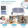 Portable Air Conditioner Fan, Personal Air Cooler, Evaporative Mini Cooler Desk Fans with 400ML Water Tank and 3 Wind Speeds, with Handle, USB Powered, with Atmosphere Light , Desktop Cooling Fan for Room, Home, Office