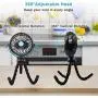 Zuvas Stroller Fan Mini Portable Fan Battery Operated Personal Fan, 360° Rotatable Baby Clip on Fan Stepless Speed Desk Fan with Flexible Tripod, USB Handheld Fan for Crib Treadmill Bike Tent Camping