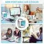 Portable Air Conditioner, 3 in 1 Personal Air Conditioner, Quiet Air Cooler Fan/Humidifier, Build-in Ice Tray, USB Interface, Mini Air Conditioner for Bedroom/Office/Camping/Outdoor