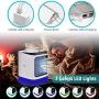 Naysku Portable Air Conditioner Fan, Personal Space Mini Air Cooler Quiet Desk Fan with Handle, Misting Fan, 3 Speeds USB Fan for Home, Office, Room, Office, Outdoor, Travel