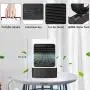 Climatiseur Portable OVPPH, Mini Ventilateur Rafraîchissant Évaporatif de Bureau, Ventilateur Rafraîchissant Humidificateur Brume avec 3 Vitesses pour Maison, Chambre, Bureau, Blanc