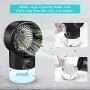Tragbarer Luftkühler, persönlicher Raumverdampfer-Ventilator mit 3 Geschwindigkeiten, 7 Farben, persönlicher Luftkühler für Zuhause, Büro und Raum.