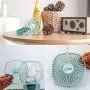 Mini Tragbarer USB-Akku-Ventilator, Persönlicher Akku-Ventilator, Schreibtischventilator, Reisegeschenke, 3 Geschwindigkeiten verstellbar für Kinder Mädchen Frauen Zuhause Büro Outdoor Reise (grün)