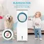 Refroidisseur d'air évaporatif - 3 en 1, Ventilateur Portable, Rafraîchissement Instantané et Humidification, 3 Vitesse, Silencieux, Ventilateur Mural, Sans Poussière, 3 Modes, Minuterie 8H, Ventilateur Sans Pales pour Grande Pièce Bureau Refroidisseur d'air évaporatif - 3 en 1, Ventilateur Portable, Rafraîchissement Instantané et Humidification, 3 Vitesse, Silencieux, Ventilateur Mural, Sans Poussière, 3 Modes, Minuterie 8H, Ventilateur Sans Pales pour Grande Pièce Bureau