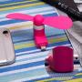 Cell Phone Fan, Portable Rotating Cooling Iphone Fan，Mini Fan for iPhone/iPad Mobile phone Fan Summer Accessories