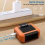 OPOLAR Mini Personal Waist Clip Fan/Necklace Fan 2 in 1, 6200RPM Strong Airflow, 6000mAh Rechargeable Battery Operated, USB Belt Shirt Cooling Body Fan Portable for Outdoor Camping Working