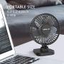 OPOLAR New Mini USB Powered Desk Fan with 3 Speeds, Strong Airflow but Whisper Quiet, 40° Adjustment, Portable Personal Fan for Desktop Office Table, Small but Mighty-White