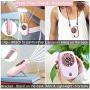 LOKASS Portable Neck Fan Handheld Mini Fan Electric Bladeless Fan 2000mAh Battery Operated Personal Fan with Lanyard for Summer Eyelash,USB Rechargeable,Small,Hands Free,3 Speeds for Outdoor,Pink