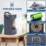 Portable Air Conditioner Mini Personal Cooler Fan 120°Auto Oscillation Rechargeable 3 Wind Speeds 7 Colors Night Light Air Cooler Mist Humidifier with Handle for Office/Room/Dorm/Outdoor