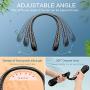 The Portable Neck Fan From Popular Earphone Design,The Leafless Neck Fan Perfect For Personal Fan, with Features,Like USB Mini Fan, Ultra-Quiet, Battery Powered Fan, Suitable For Outdoor Sports