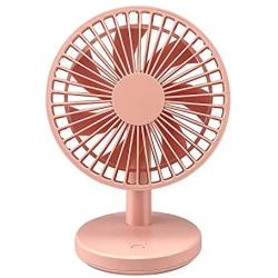 Desk Fan, Small USB Fan, Mini Personal Fan, Portable Table Fan, Adjustable Fan Speeds, Powerful Airflow, Rechargeable, Easy to Store, Low Noise for Office Travel Camping Home