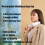 Personal Fan Neck -Portable Neck Fan Bladeless Neckband Fan,360° Cooling Neck Fan USB Rechargable Mini Fan 3-Speed Low Noise Lazy Hanging Neck Fan for Men Women Kids Summer Outdoor Indoor,White