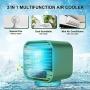 Portable Air Conditioner Fan, Water-Cooled Air Conditioner Mini Desk Fan, 3 Speeds Modes Humidifier Misting Cooling Fan for Personal Space Home, Office, Bedroom, Kitchen, Dorm, Car, Camping Tent
