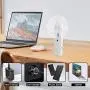 Orapink Mini Handheld Fan USB Misting Fan Rechargeable Portable Pocket Desk Fans Mini Water Spray Hydrating Fan for Office,Home,School,Camping,Outdoor,Travel (2 Speeds)