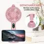 Vent Manuel Portátil, Misteur Ventil USB Rechargeable 3 Vitesse, Vaporisateur Facial, Ventilateur Personnel avec Support Téléphone Portable pour Voyage Bureau