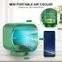 Portable Air Conditioner Fan, Water-Cooled Air Conditioner Mini Desk Fan, 3 Speeds Modes Humidifier Misting Cooling Fan for Personal Space Home, Office, Bedroom, Kitchen, Dorm, Car, Camping Tent
