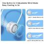 HLNIAO Portable Neck Fan, Bladeless Hanging Neck Fan, USB Rechargeable Personal Mini Fan, Neck cooler with 3 Speed Wind for Women and Men, Fashion Neck Air Conditioner for Sports Outdoor Indoor White