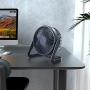 EigPluy USB Schreibtischventilator, 5 Zoll Tragbarer USB-Ventilator, Kleiner Schreibtischventilator, Persönlicher Schreibtischlüfter, Leiser USB-Ventilator für Büro/Heim/Camping