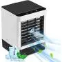 Climatiseur Portable, Ventilateur Rafraîchissant Personnel, Mini Climatiseur avec Alimentation pour Petite Pièce, Bureau, Chambre, Ventilateur Rafraîchissant Evaporatif, 3 Vitesse
