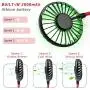 Vent Moteur pour Cou, Mini USB, Ventilateur Personnel Rechargeable, Design Casque, Petit Ventilateur de poche, 3 Vitesses Ajustables et Lumière LED pour Voyage, Extérieur, Bureau, Sports Vent Moteur pour Cou, Mini USB, Ventilateur Personnel Rechargeable, Design Casque, Petit Ventilateur de poche, 3 Vitesses Ajustables et Lumière LED pour Voyage, Extérieur, Bureau, Sports