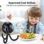 Vent Mini Portable, 2021 GUSGU Stroller Fan avec Trépied Flexible, 3 Vitesse Ventilateur de Bureau Rechargeable avec Batterie, Petit Ventilateur pour Chambre, Extérieur, Camping, etc. Vent Mini Portable, 2021 GUSGU Stroller Fan avec Trépied Flexible, 3 Vitesse Ventilateur de Bureau Rechargeable avec Batterie, Petit Ventilateur pour Chambre, Extérieur, Camping, etc.