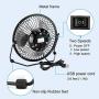 NUMIFUN 6-Inch Desk Fan Small Quiet Table Fan USB Powered Mini High Velocity Personal Fan for Desk Office Desktop Bedroom, Metal Design, 2 Speed, 360° Tilt Angel