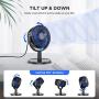 LEMOISTAR USB Small Desk Fan with 4 Speed Strong Airflow, Portable Desktop Table Cooling Fan Powered by USB, Quiet Operation and 310° Adjustment Mini Personal Fan for Home Office Bedroom Car…
