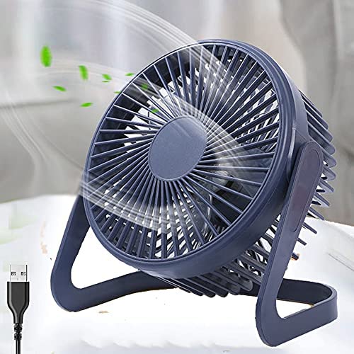 EigPluy USB Schreibtischventilator, 5 Zoll Tragbarer USB-Ventilator, Kleiner Schreibtischventilator, Persönlicher Schreibtischlüfter, Leiser USB-Ventilator für Büro/Heim/Camping
