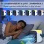Tragbarer Luftkühler-Ventilator | LISOPO wiederaufladbarer Verdunstungskühler mit Befeuchter & Filterfunktion & 7-farbiger Nachtlichtfunktion | Persönlicher kleiner Luftkühler für Home Office Schlafzimmer