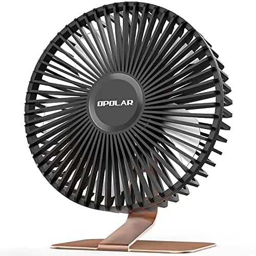 Vent de bureau OPOLAR 6 USB, plus silencieux et puissant, petit ventilateur de bureau, mini circulateur d'air pour pièce, ventilateur personnel portable, 4 vitesses, angle de 90° réglable, 5 pieds de câble, base bronze, modèle 2021 Vent de bureau OPOLAR 6 USB, plus silencieux et puissant, petit ventilateur de bureau, mini circulateur d'air pour pièce, ventilateur personnel portable, 4 vitesses, angle de 90° réglable, 5 pieds de câble, base bronze, modèle 2021