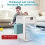 SENNILOX Tragbarer Luftkühler, Persönlicher Luftstromlüfter, Mini Evaporative Luftbefeuchter mit 120° Schwenkköpfe und Temperaturobseration für Zuhause, Büro und Schlafzimmer