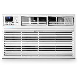 Emerson Quiet Kool 230V 12,000 Wall Air Conditioner with 10,600 BTU Supplemental Heating, EATE12RD2T, 12000 Standard, White