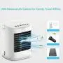 Refroidisseur d'air personnel Hiteenyian, Ventilateur avec Poignée, Refroidisseur Evaporatif & Humidificateur pour Pièce Bureau Table Extérieure, 3 Vitesse Refroidisseur d'air personnel Hiteenyian, Ventilateur avec Poignée, Refroidisseur Evaporatif & Humidificateur pour Pièce Bureau Table Extérieure, 3 Vitesse