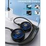 Neck Fan, OPOLAR 5000mAh Portable Personal Mini Neckband Fan, Battery Operated Fan Lasts 26 Hours, 6 Speeds Strong Airflow, Hands Free Sport Fan, USB Rechargeable Hanging Fan for Home Travel Outdoor