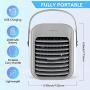 Climatiseur Portable, Refroidisseur Evaporatif Personnel, Mini Refroidisseur Personnel Silencieux Sans Fil avec Poignée, 3 Vitesse, 7 Couleurs, Idéal pour Chambre, Bureau, Dortoir, Voiture, Camping Climatiseur Portable, Refroidisseur Evaporatif Personnel, Mini Refroidisseur Personnel Silencieux Sans Fil avec Poignée, 3 Vitesse, 7 Couleurs, Idéal pour Chambre, Bureau, Dortoir, Voiture, Camping