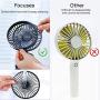 Clip on Fan FThinkup 3000 mAh USB Rechargeable Battery Operated Clip on Mini Desk Fan Portable with 3 Speed & 270° Rotate for Home Office Outdoor Camper Golf Cart or Gym Treadmill-Black