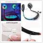 Neck Fan Personal Fan Aound Neck Neckband Fan Portable Hanging Fan Mini Hands Free Wearable Sport Fan,2000mAh USB Rechargeable 3 Speeds,LED Silent 360° Direction For Office Outdoor Trave Home
