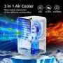 Climatiseur Portable, AUZKIN Refroidisseur d'Air Evaporatif avec Ventilateur de Bureau, Brosseau d'Humidité avec 3 Vitesse et Ajustement de Brume pour Pièce, Bureau, Chambre à Coucher Climatiseur Portable, AUZKIN Refroidisseur d'Air Evaporatif avec Ventilateur de Bureau, Brosseau d'Humidité avec 3 Vitesse et Ajustement de Brume pour Pièce, Bureau, Chambre à Coucher