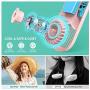 MILPROX F4 Portable Neck Fan,Rechargeable Hands Free Bladeless Personal Mini Fans,3 Speeds 70 Air Outlet, Adjustment Wearable Personal Cooling Fan for Traveling,Sports, Office - Pink
