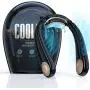 TORRAS Coolify Tragbarer Luftkühler Nacken-Ventilator, Handfrei, Blattloser Halbleiter-Ventilator, 4000 mAh Wiederaufladbarer Mini USB-Ventilator für Outdoor/Zuhause/Büro, 3 Geschwindigkeiten, Brilliant Black